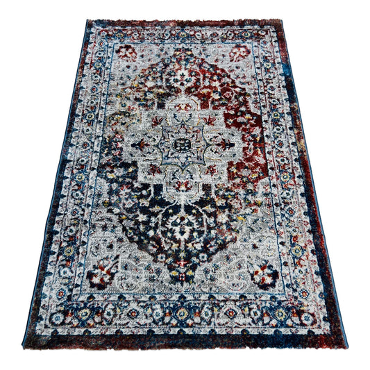 Sajalo Turkish Multi Gray Area Rug 125x170cm