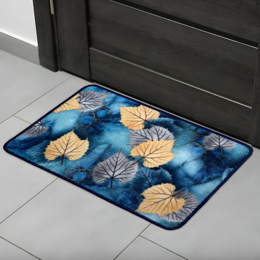 Sajalo Blue Stripy Door Mat Everyday Used For Dust Mat 40x60cm