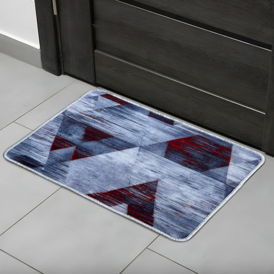 Sajalo Gray Stripy Door Mat Everyday Used For Dust Control 40x60cm