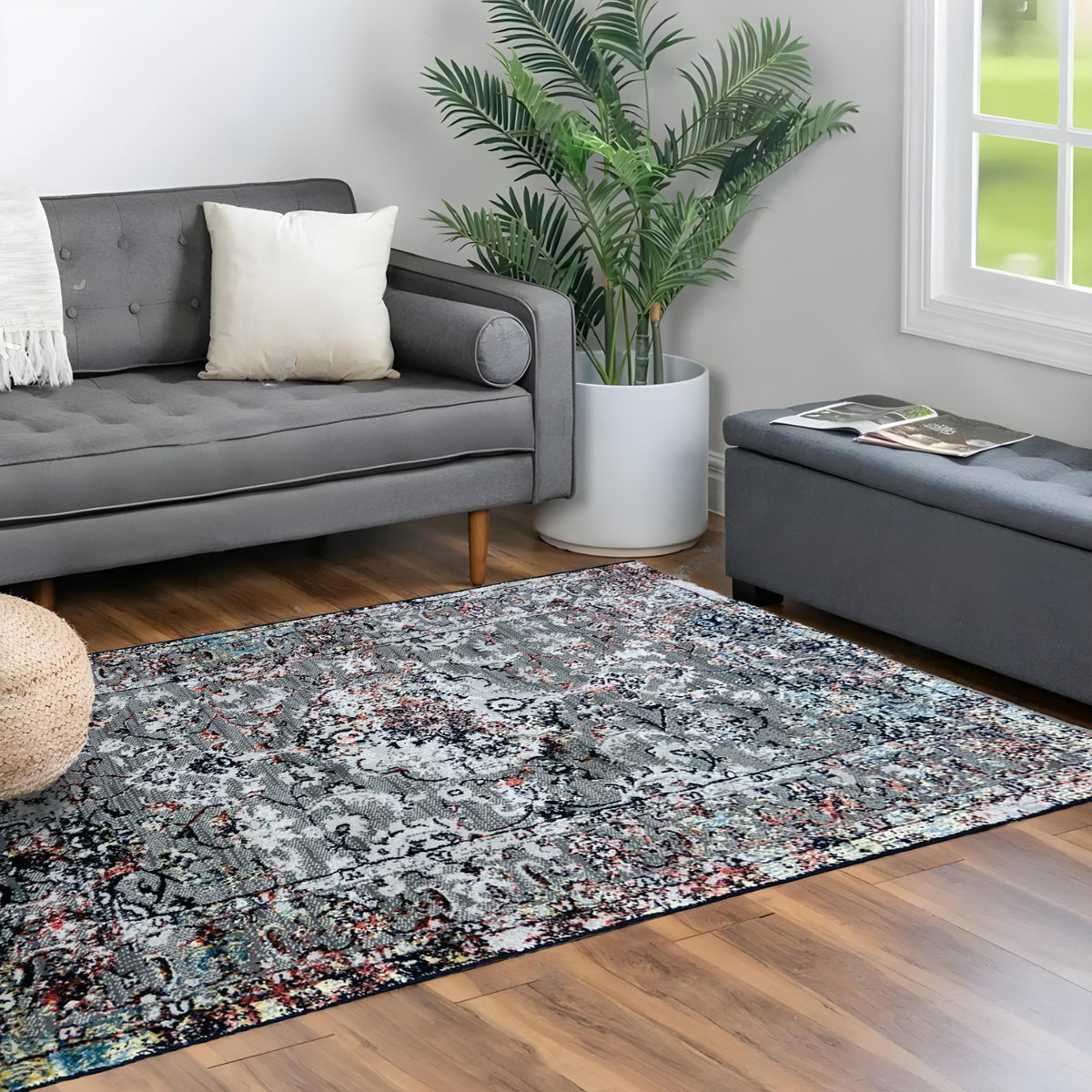 Sajalo Turkish Slate Area Rug 100x150cm